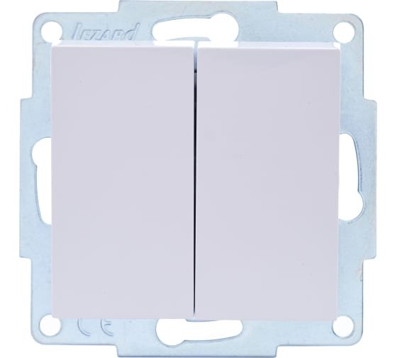 Фотография товара 'Lezard VESNA Выключатель двойной, 742-0288-101'