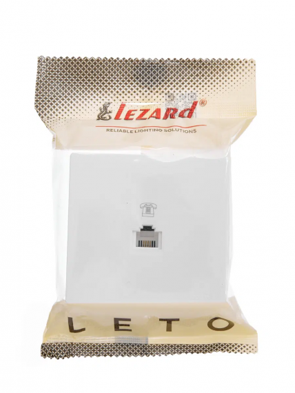Фотография товара 'Lezard 752-0200-137 LETO Розетка телефонная евро'
