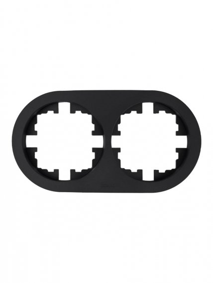 Фотография товара 'Lezard 744-4200-147 OSEN Рамка 2-ая б/вст чёрный бархат круглая'