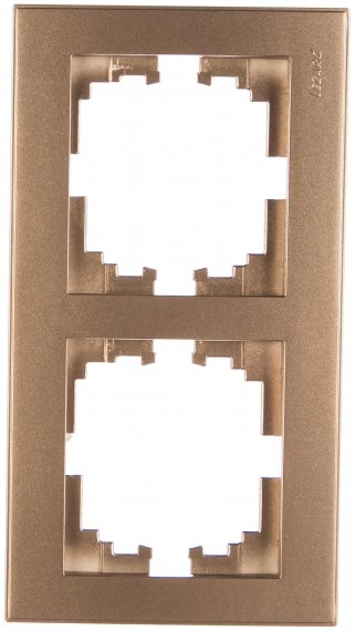 Фотография товара 'Lezard 703-3126-150 RAIN Рамка 5-ая гориз. с вст. цв. бронза матовый + золото'