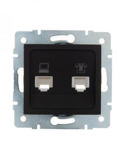 Фотография товара 'Lezard KARINA Розетка компьютер+телефон, 707-4288-143'