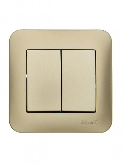 Фотография товара 'Lezard 7081-3636-101 ASTI Выключатель двойной'