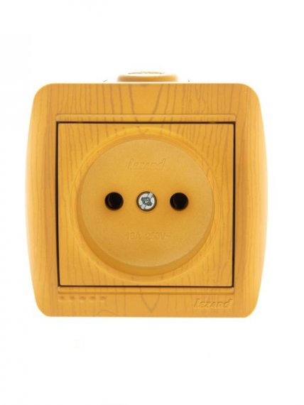 Фотография товара 'Lezard NATA Розетка без заземления керамика, 710-0700-121'