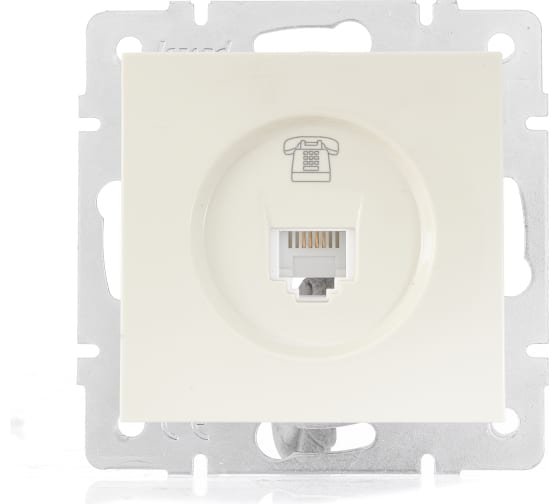 Фотография товара 'Lezard VESNA Розетка телефонная евро, 742-0388-137'