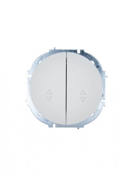 Фотография товара 'Lezard 743-0288-106 OSEN Выключатель проходной двойной белый'