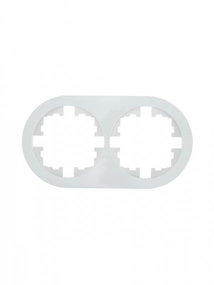 Фотография товара 'Lezard 744-0200-147 OSEN Рамка 2-ая б/вст белая круглая'