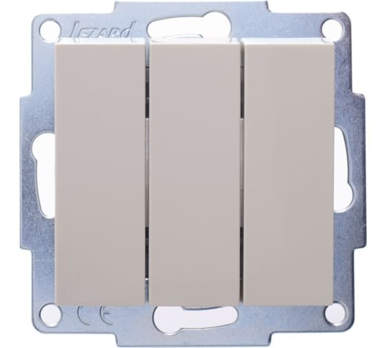 Фотография товара 'Lezard VESNA Выключатель тройной, 742-0388-109'