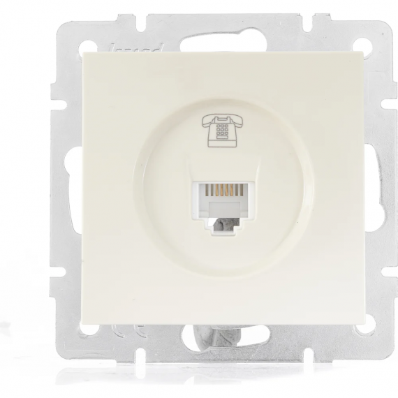 Фотография товара 'Lezard 742-4388-137VESNA Розетка телефонная евро'