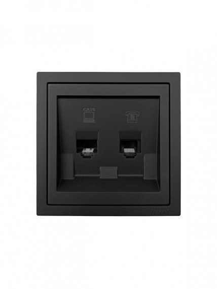 Фотография товара 'Lezard 704-4288-144 ZIMA Розетка компьютер+телефон'