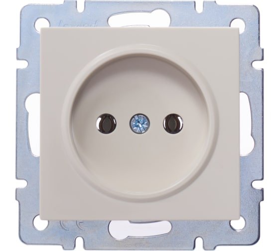 Фотография товара 'Lezard VESNA Розетка без заземления ПБТ, 742-0388-121B'