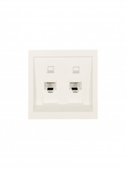 Фотография товара 'Lezard 704-9088-141 ZIMA Розетка 2-ая компьютерная'