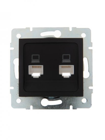 Фотография товара 'Lezard KARINA Розетка компьютерная двойная , 707-4288-141'