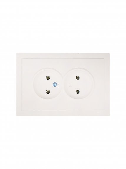 Фотография товара 'Lezard 704-9000-128BQC ZIMA Розетка 2-ая б/з ПБТ'