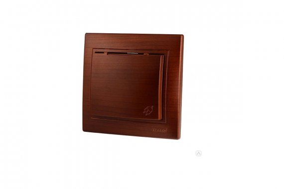 Фотография товара 'Lezard 701-0505-123 MIRA Розетка с/з с крышкой керамика махагон'