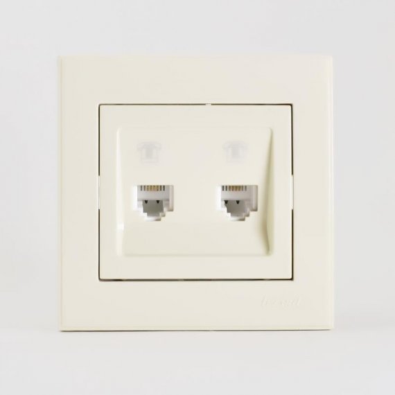 Фотография товара 'Lezard RAIN Розетка телефонная 2-ая евро, 703-0303-138'