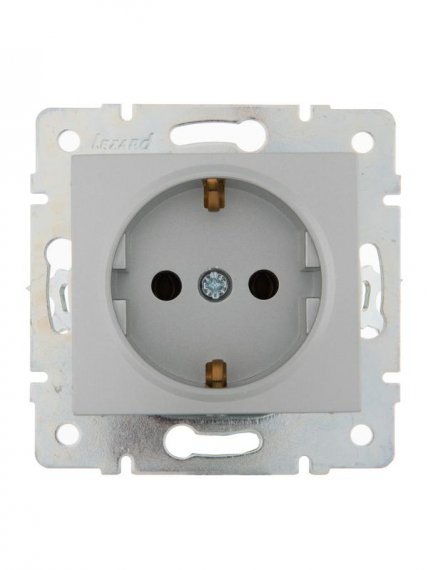 Фотография товара 'Lezard KARINA Розетка с заземлением керамика, 707-4388-122'