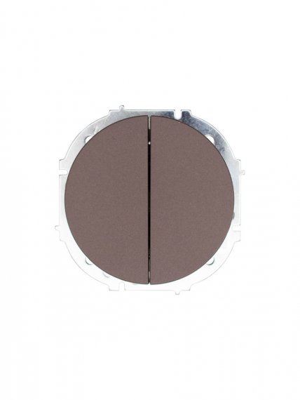 Фотография товара 'Lezard 743-7388-101 OSEN Выключатель двойной шоколад'