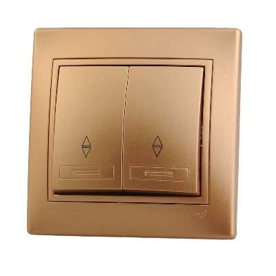 Фотография товара 'Lezard MIRA Выключатель проходной двойной, 701-1313-106'