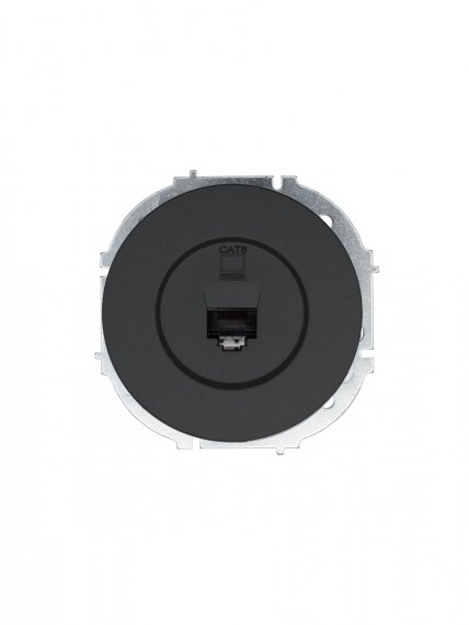 Фотография товара 'Lezard 743-4288-140 OSEN Розетка компьютерная чёрный бархат'