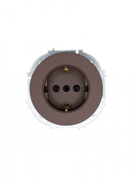 Фотография товара 'Lezard 743-7388-124B OSEN Розетка с защитой от детей ПБТ шоколад'