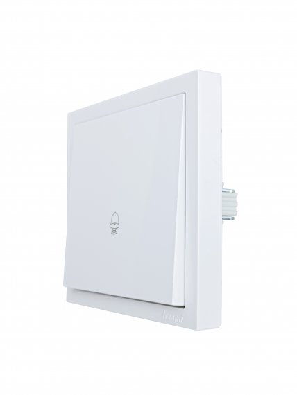 Фотография товара 'Lezard 704-0288-103QC ZIMA Кнопка звонка белый безвинтовой зажим/клемма'