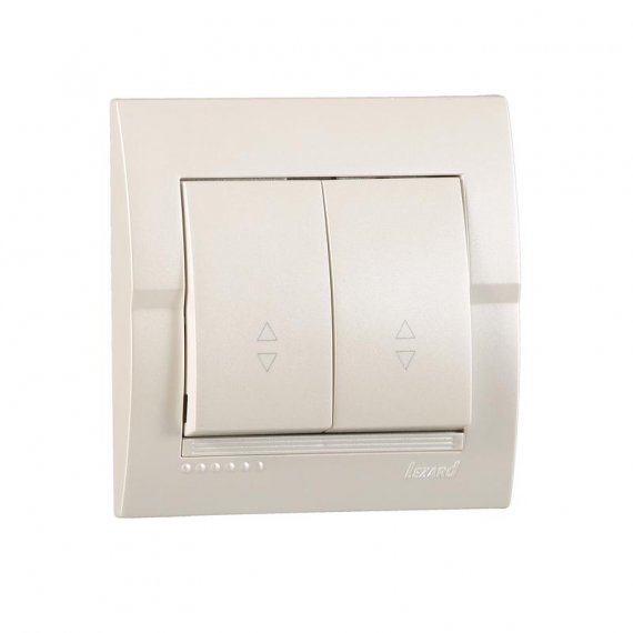 Фотография товара 'Lezard DERIY Выключатель проходной двойной, 702-3030-106'