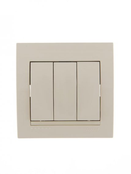 Фотография товара 'Lezard DERIY Выключатель тройной, 702-0303-109'