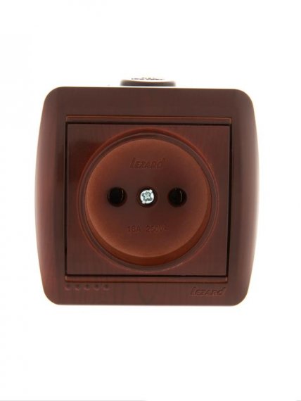 Фотография товара 'Lezard NATA Розетка без заземления керамика, 710-0600-121'