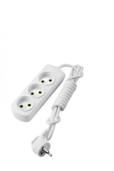 Фотография товара 'Lezard LETITIA Удлинитель без заземления 3 входа 2 метра, 721-0302-303'