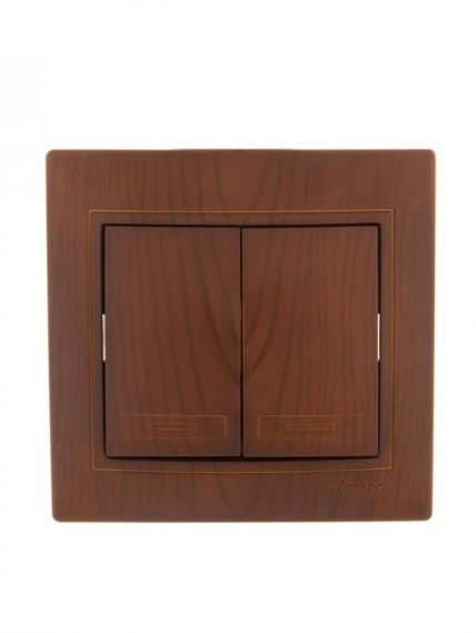 Фотография товара 'Lezard MIRA Выключатель двойной, 701-0801-101'