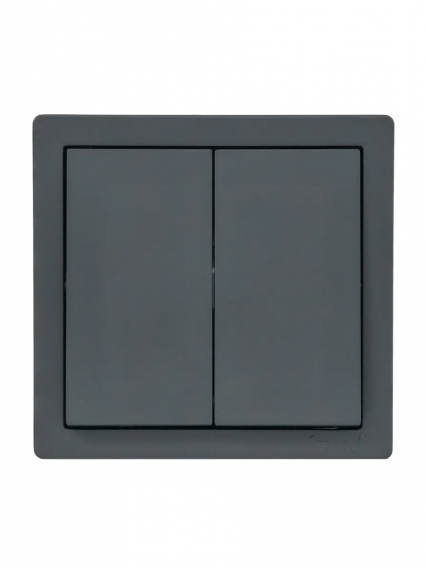 Фотография товара 'Lezard 752-3400-101 LETO Выключатель двойной'