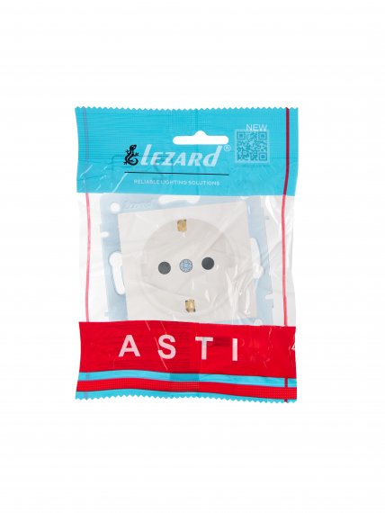 Фотография товара 'Lezard 7081-0388-124B ASTI Розетка с защитой от детей ПБТ'