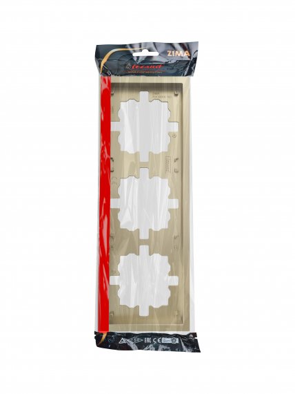 Фотография товара 'Lezard 704-3600-148 ZIMA Рамка 3-ая горизонтальная б/вст'