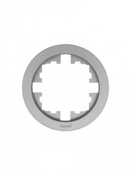 Фотография товара 'Lezard 744-7400-146 OSEN Рамка 1-ая б/вст серый матовый круглая'