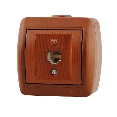 Фотография товара 'Lezard NATA Розетка телефонная евро, 710-0800-137'