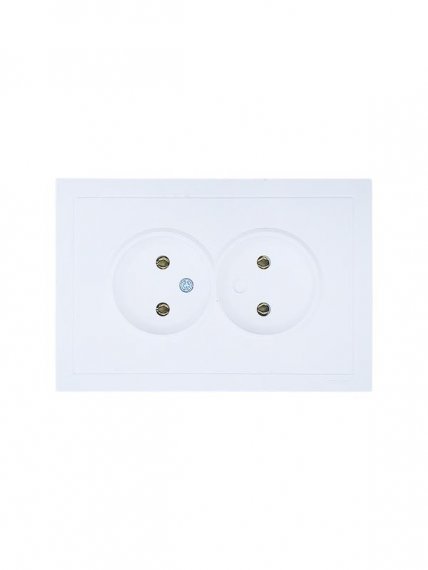 Фотография товара 'Lezard 704-0200-128BQC ZIMA Розетка 2-ая б/з ПБТ'