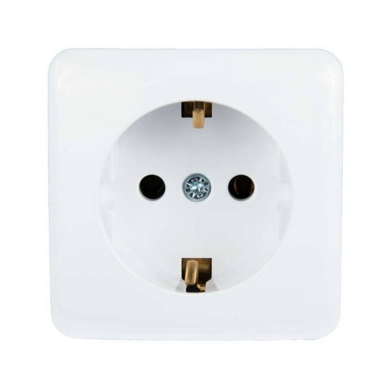 Фотография товара 'Lezard VIOLA Розетка с заземлением керамика, 751-0200-122'