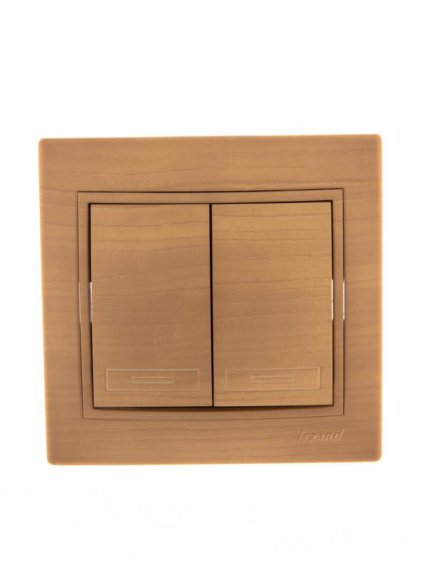 Фотография товара 'Lezard MIRA Выключатель двойной, 701-4747-101'