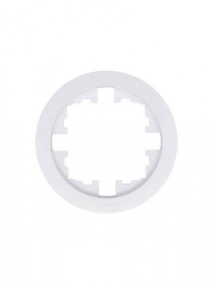 Фотография товара 'Lezard 744-0200-146 OSEN Рамка 1-ая б/вст белая круглая'