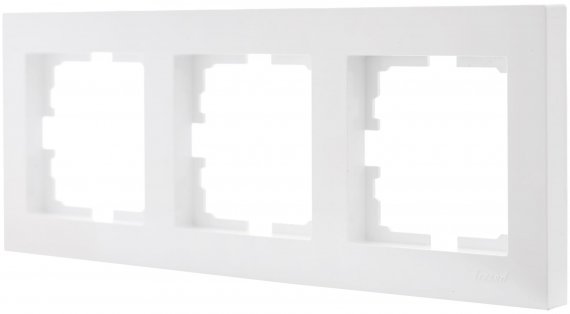 Фотография товара 'Lezard 742-4300-153 VESNA Рамка 3-ая вертикальная б/вст'