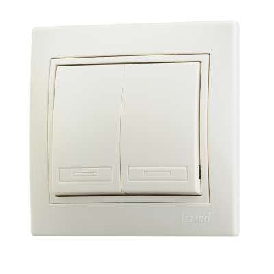 Фотография товара 'Lezard MIRA Выключатель двойной, 701-0303-101'