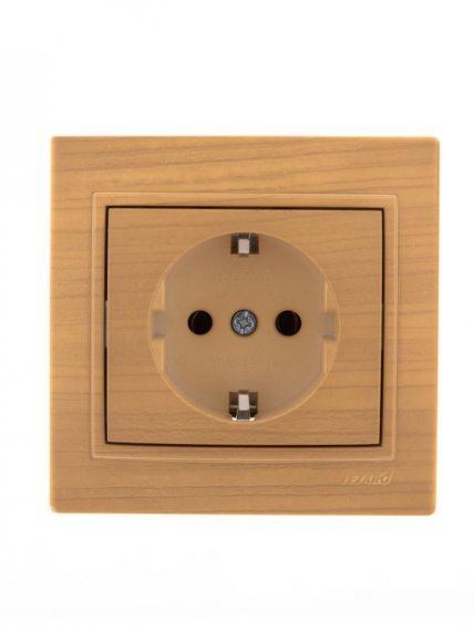 Фотография товара 'Lezard MIRA Розетка с заземлением керамика, 701-4747-122'