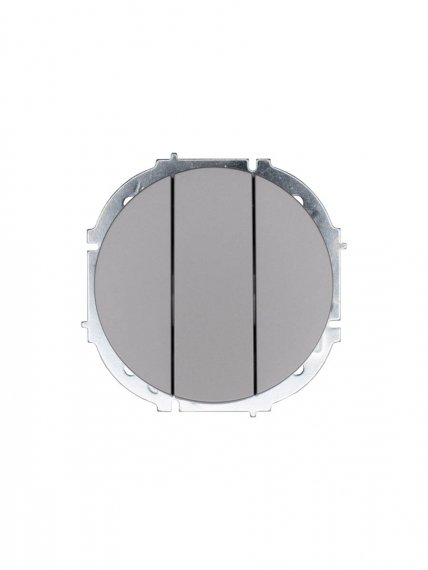 Фотография товара 'Lezard 743-7488-109 OSEN Выключатель тройной серый матовый'