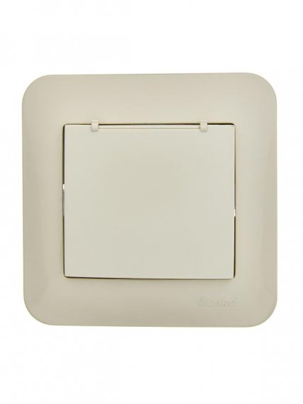 Фотография товара 'Lezard 7081-0303-123B ASTI Розетка с/з с крышкой ПБТ'