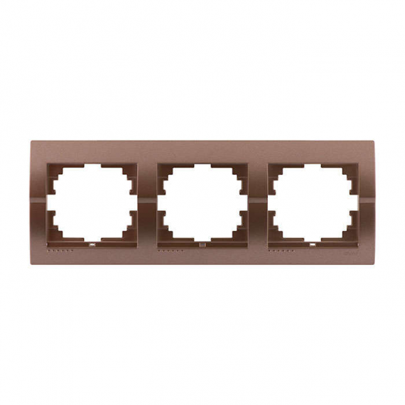 Фотография товара 'Lezard 704-7300-148 ZIMA Рамка 3-ая горизонтальная б/вст'