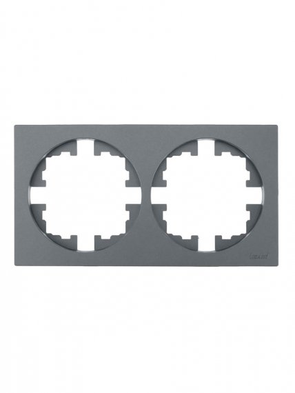 Фотография товара 'Lezard 743-7400-147 OSEN Рамка 2-ая б/вст серый матовый'