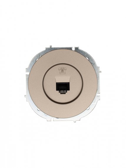 Фотография товара 'Lezard 743-3788-137 OSEN Розетка телефонная евро титан'