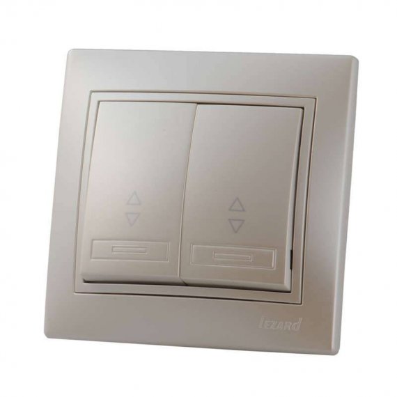 Фотография товара 'Lezard MIRA Выключатель проходной двойной, 701-3030-106'