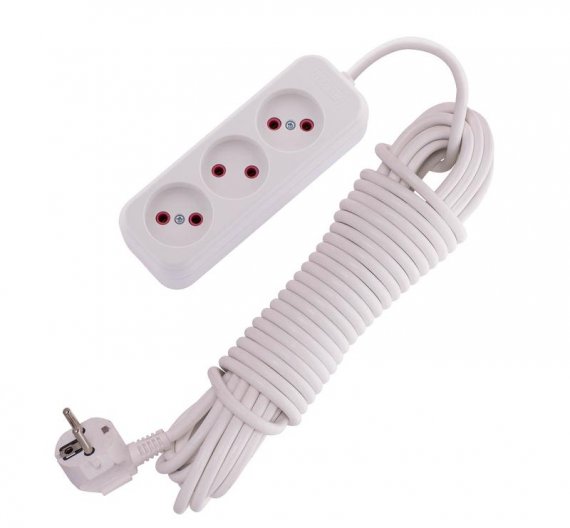 Фотография товара 'Lezard LILA Удлинитель без заземления 3 входа 10 метров , 720-0310-303'