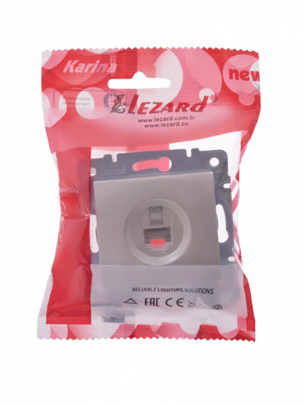 Фотография товара 'Lezard 707-3088-140 KARINA Розетка компьютерная'